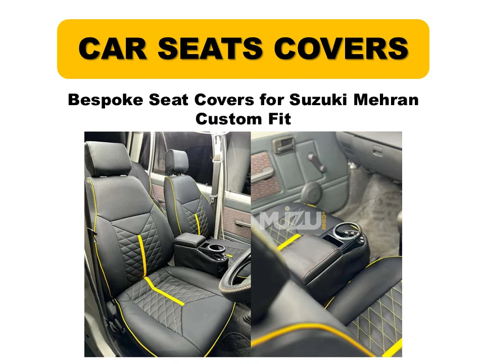 Suzuki Mehran Bespoke Seat Covers – Custom Fit & Premium Interior Protection