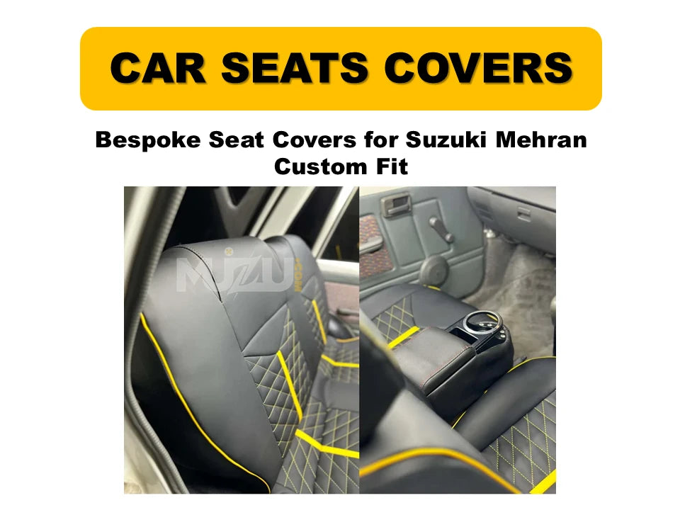 Suzuki Mehran Bespoke Seat Covers – Custom Fit & Premium Interior Protection