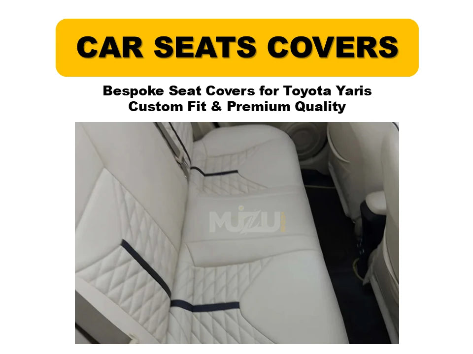 Toyota Yaris Bespoke Seat Covers – Custom Fit, Premium Comfort & Quality Protection