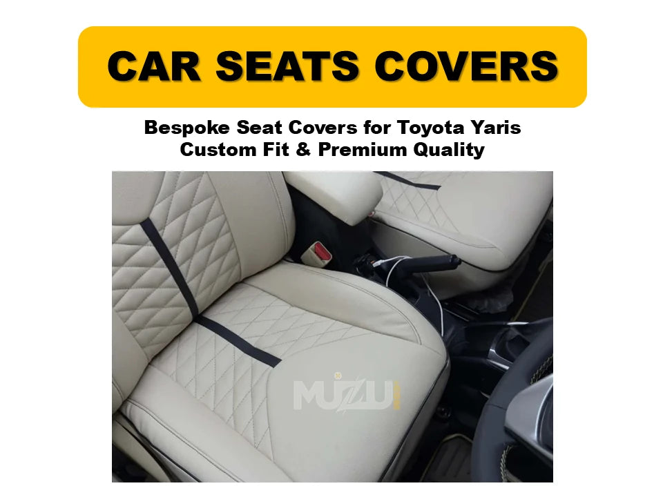 Toyota Yaris Bespoke Seat Covers – Custom Fit, Premium Comfort & Quality Protection