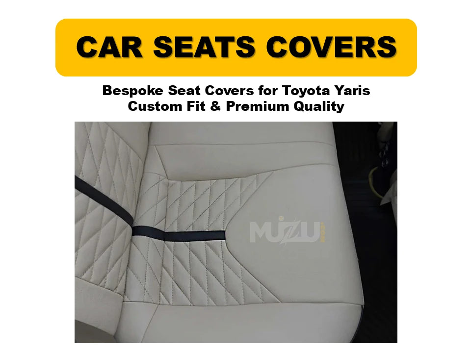 Toyota Yaris Bespoke Seat Covers – Custom Fit, Premium Comfort & Quality Protection