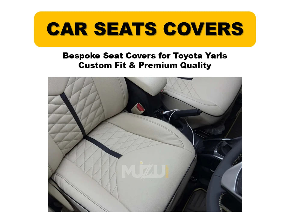 Toyota Yaris Bespoke Seat Covers – Custom Fit, Premium Comfort & Quality Protection