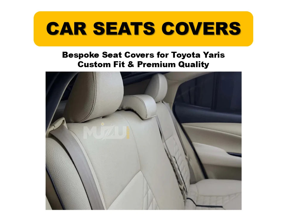 Toyota Yaris Bespoke Seat Covers – Custom Fit, Premium Comfort & Quality Protection