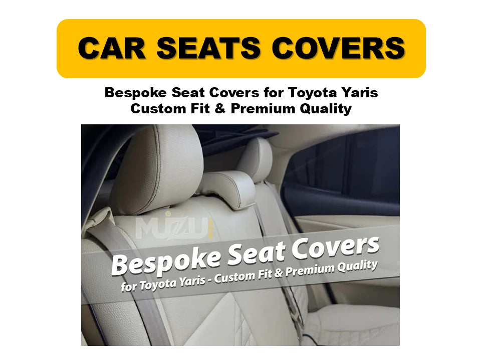 Toyota Yaris Bespoke Seat Covers – Custom Fit, Premium Comfort & Quality Protection