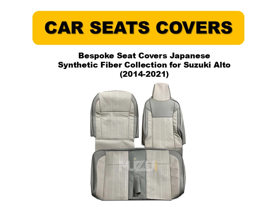 Bespoke Seat Covers Japanese Synthetic Fiber Collection for Suzuki Alto 2014-2021