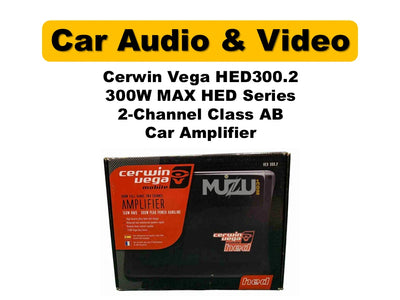 Cerwin Vega HED300.2 2-Channel Class AB Car Amplifier | 300W Max