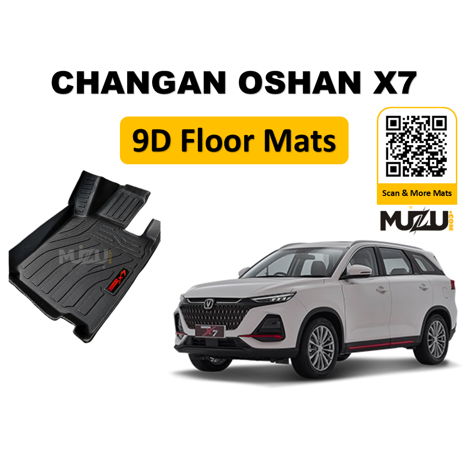 Changan Oshan X7 9D TPE Plastic Car Floor Mats (2022–2025) – Heavy Duty Custom Fit