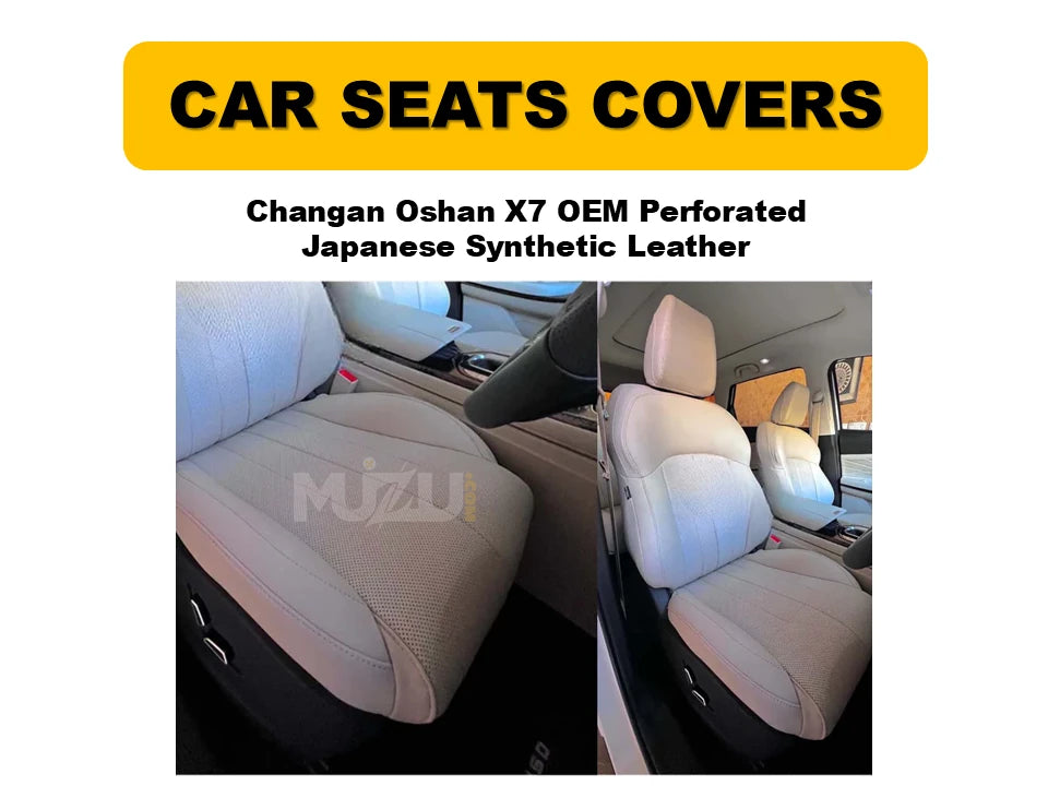 Changan Oshan X7 OEM Perforated Seat Covers – Japanese Synthetic Leather, Premium Comfort & Style