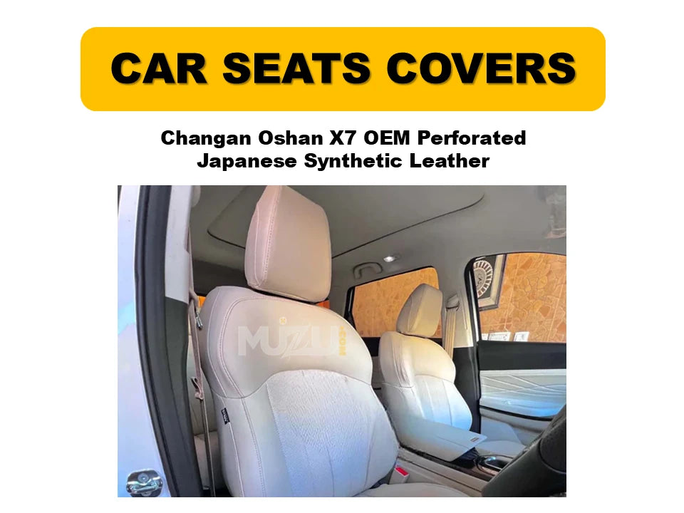 Changan Oshan X7 OEM Perforated Seat Covers – Japanese Synthetic Leather, Premium Comfort & Style