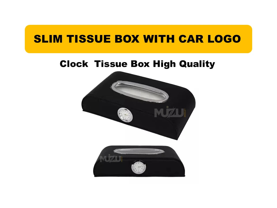 Clock Design Tissue Box – Premium Quality, Stylish & Durable Home & Car Accessory