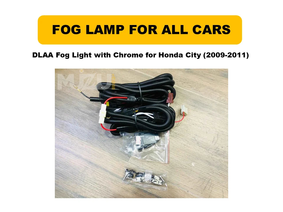 DLAA Chrome Fog Lights Honda City 2009–2011 – OEM Fit Fog Lamps