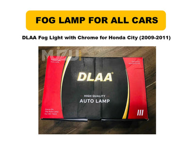 DLAA Chrome Fog Lights Honda City 2009–2011 – OEM Fit Fog Lamps
