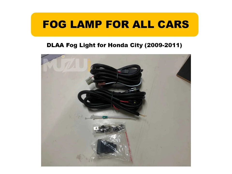 DLAA Fog Lights for Honda City (2009–2011) – Premium Fog Lamps
