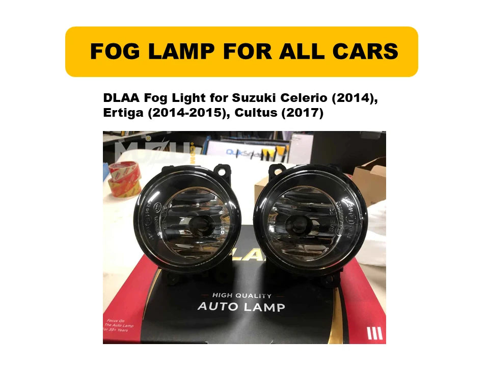 DLAA Fog Lamps Suzuki Celerio, Ertiga, Cultus – Premium Fit