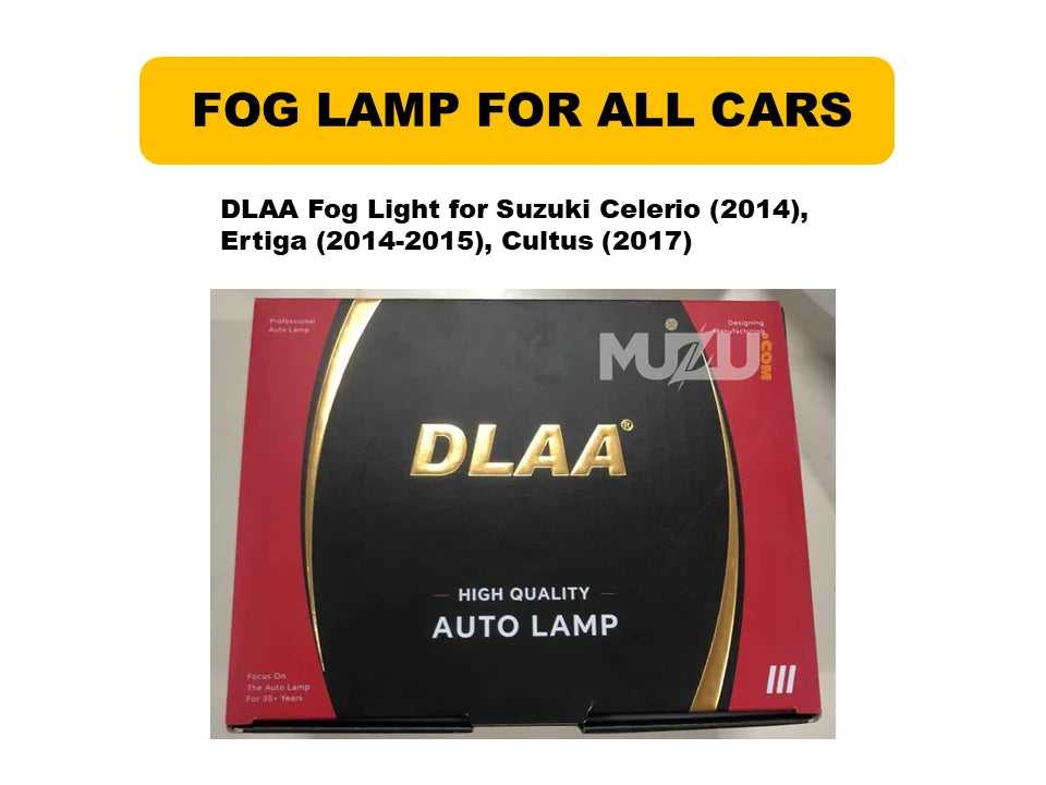 DLAA Fog Lamps Suzuki Celerio, Ertiga, Cultus – Premium Fit