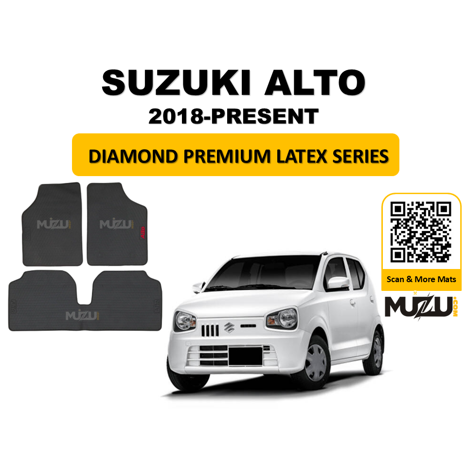 Diamond Premium Latex Car Floor Mats for Suzuki Alto (2018–Present)