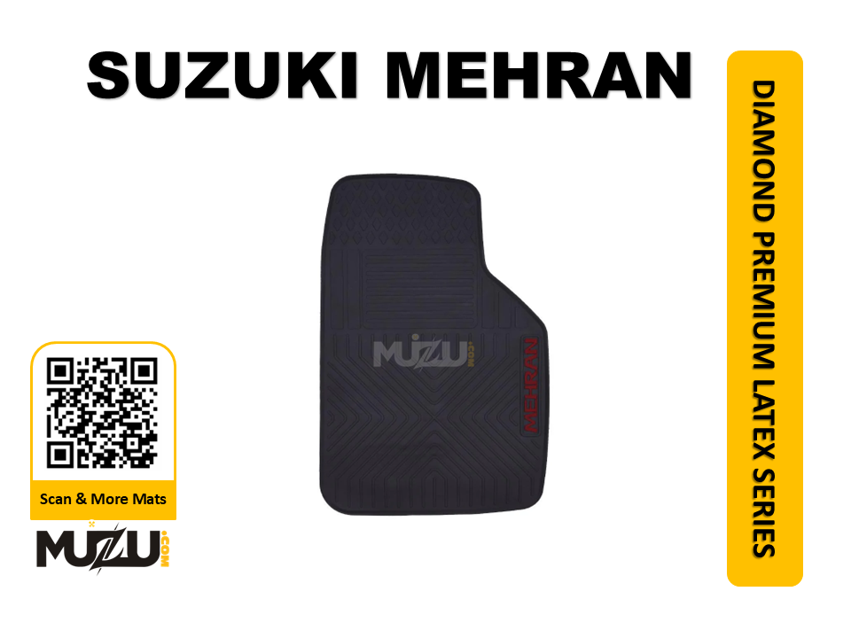Diamond Premium Latex Car Floor Mats for Suzuki Mehran – Luxury & Durable