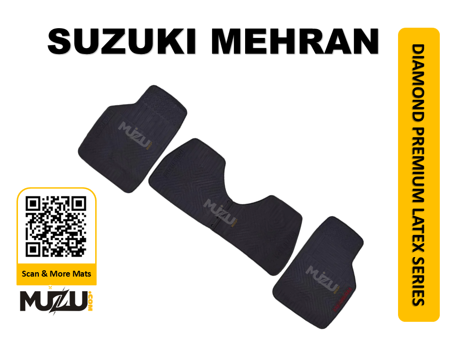 Diamond Premium Latex Car Floor Mats for Suzuki Mehran – Luxury & Durable