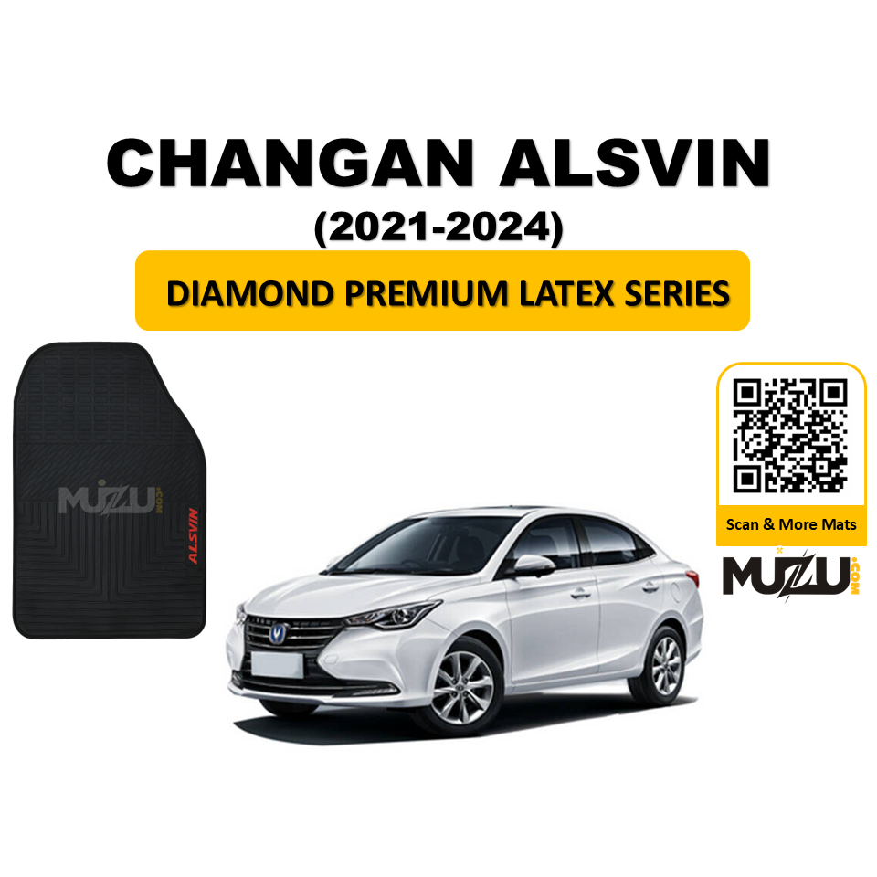 Diamond Premium Latex Series Car Floor Mats for Changan Alsvin (2021–2024)