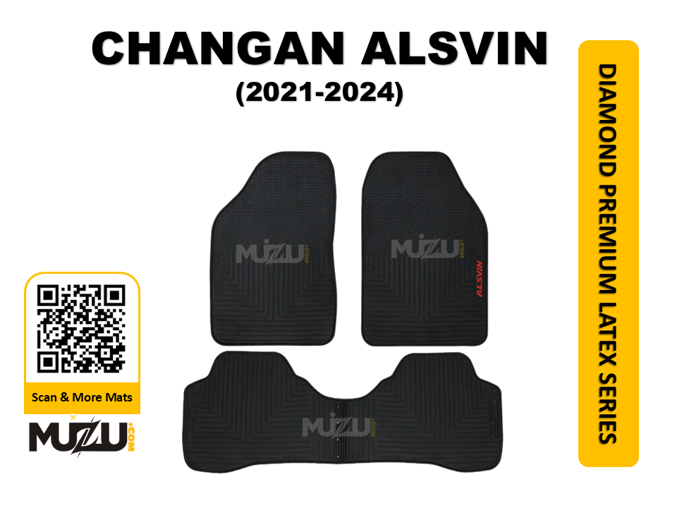 Diamond Premium Latex Series Car Floor Mats for Changan Alsvin (2021–2024)