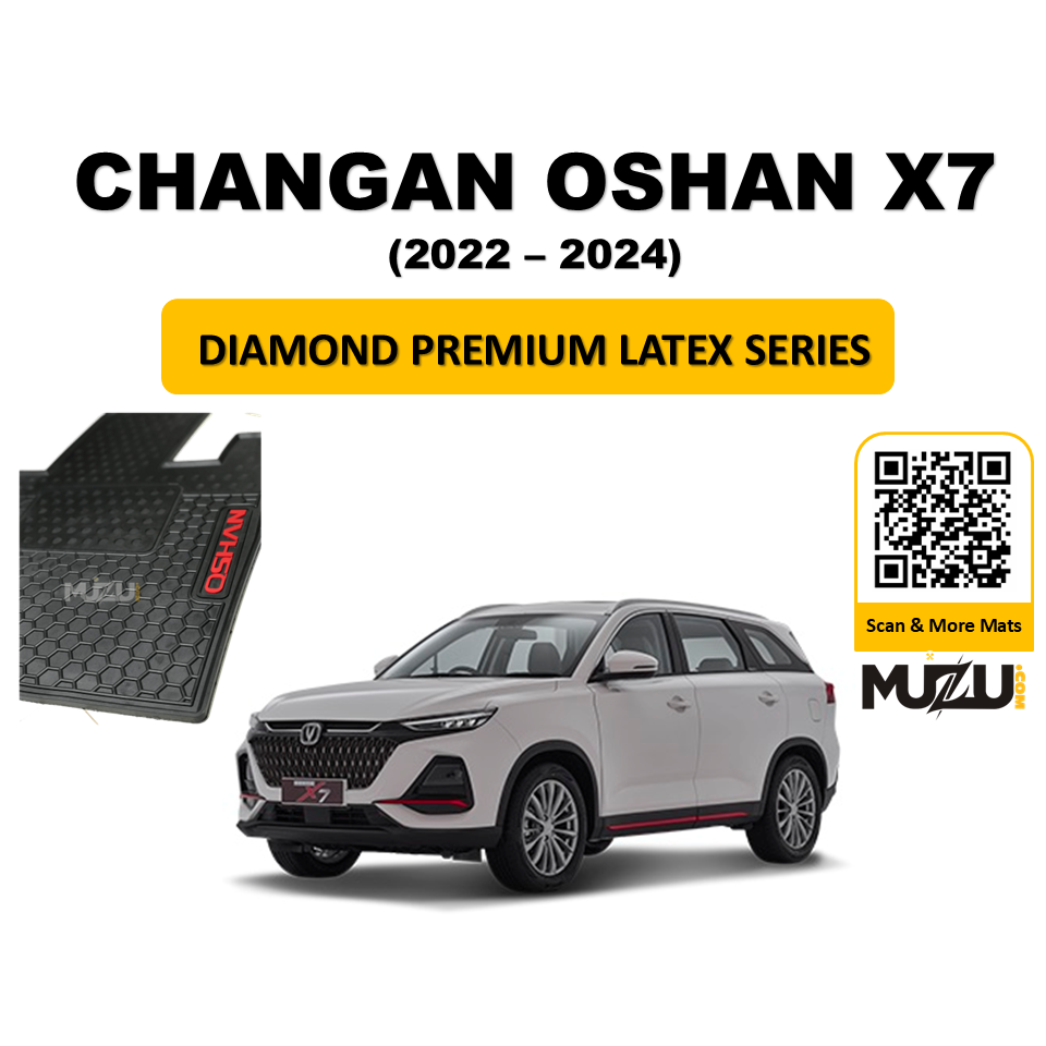 Diamond Premium Latex Series Car Floor Mats for Changan Oshan X7 (2022-2024)