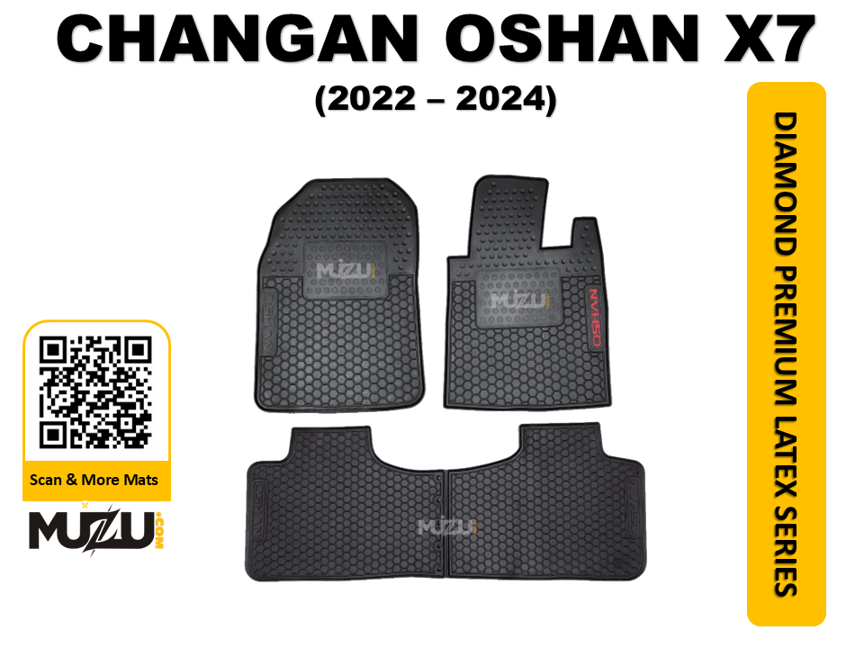 Diamond Premium Latex Series Car Floor Mats for Changan Oshan X7 (2022-2024)