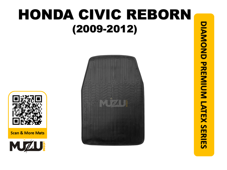 Diamond Premium Latex Series Car Floor Mats for Honda Civic Reborn (2009–2012)