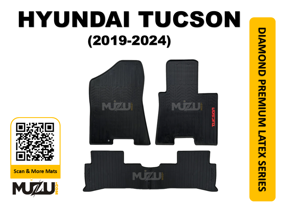 Diamond Premium Latex Series Car Floor Mats for Hyundai Tucson (2019–2024)