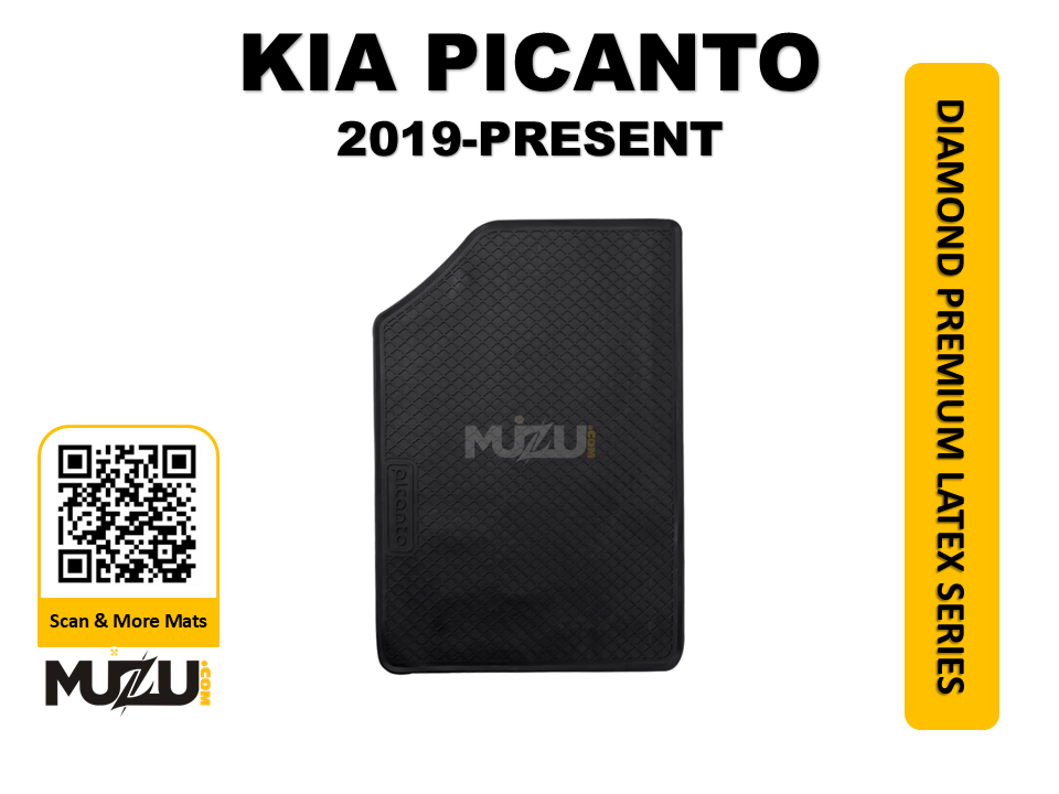 Diamond Premium Latex Series Car Floor Mats for Kia Picanto (2019–Present)