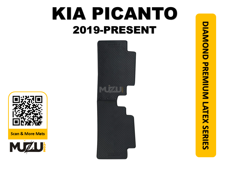 Diamond Premium Latex Series Car Floor Mats for Kia Picanto (2019–Present)