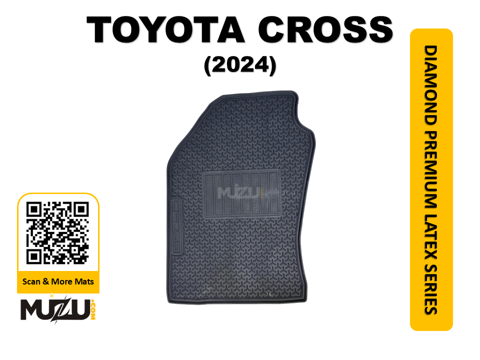 Diamond Premium Latex Series Car Floor Mats for Toyota Cross 2024