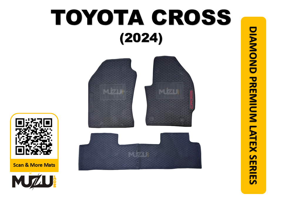 Diamond Premium Latex Series Car Floor Mats for Toyota Cross 2024