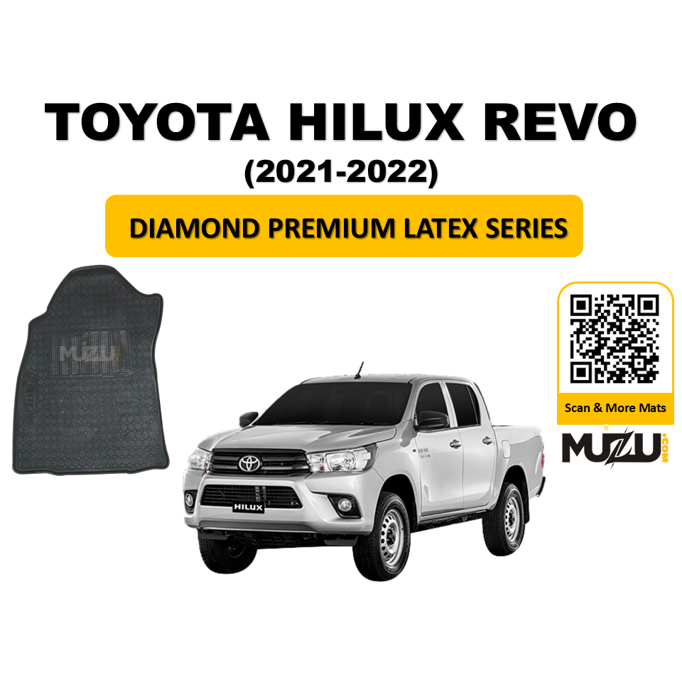 Diamond Premium Latex Series Car Floor Mats for Toyota Hilux Revo 2021–2022