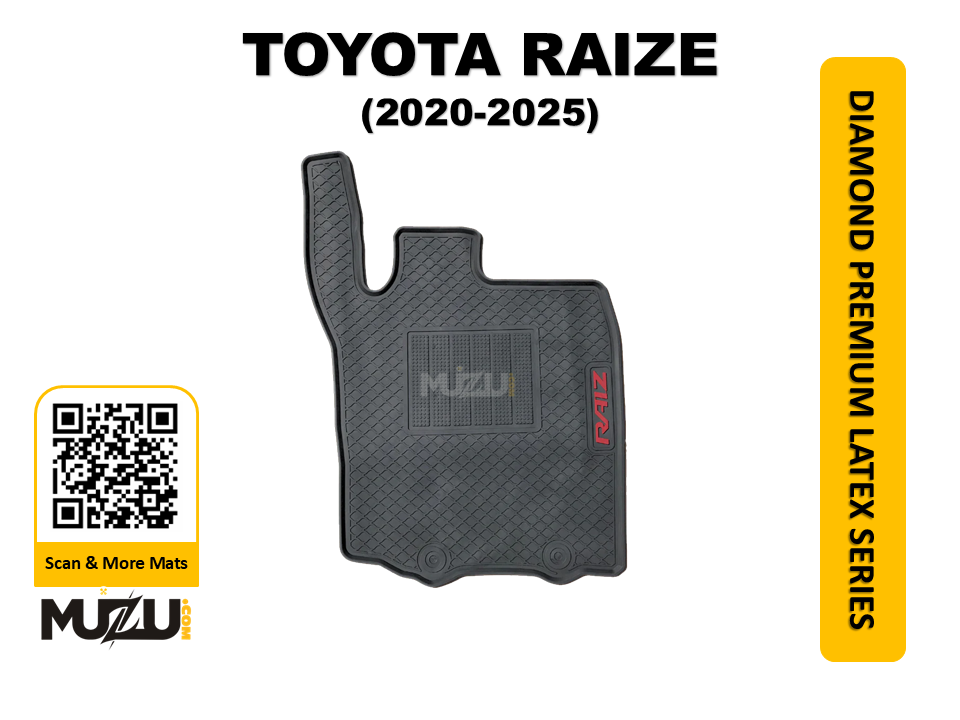 Diamond Premium Latex Series Car Floor Mats for Toyota Raize (2020–2025)