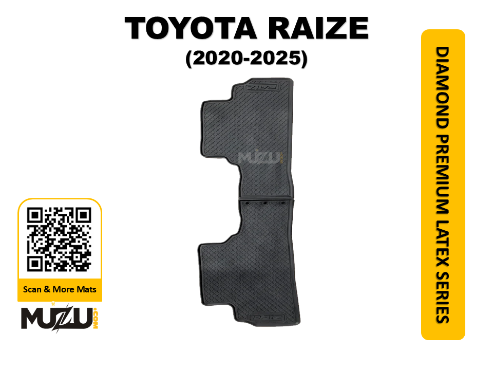 Diamond Premium Latex Series Car Floor Mats for Toyota Raize (2020–2025)