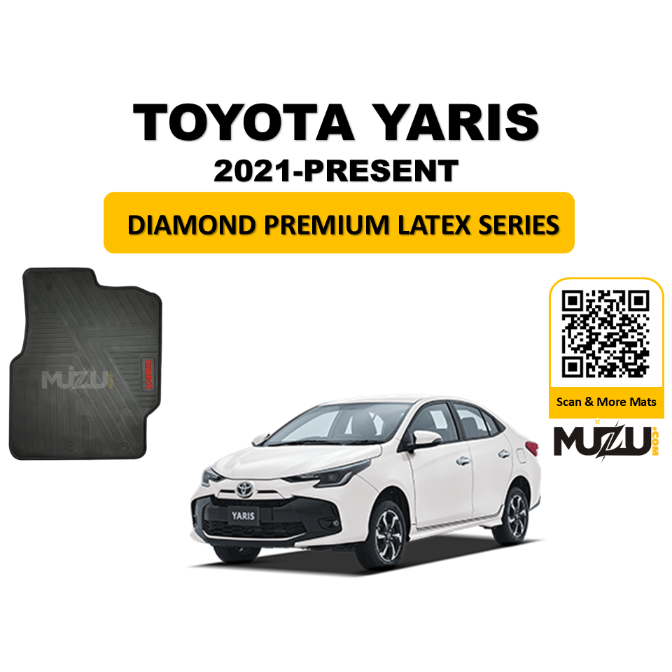 Diamond Premium Latex Series Car Floor Mats for Toyota Yaris (2021–Present)