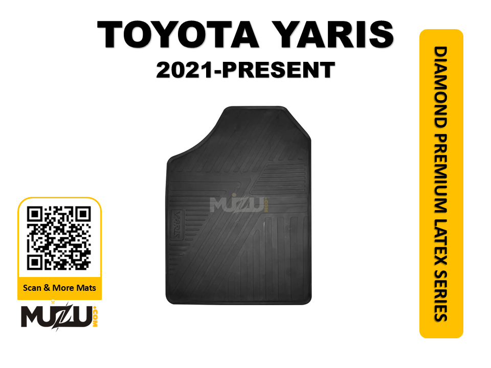 Diamond Premium Latex Series Car Floor Mats for Toyota Yaris (2021–Present)
