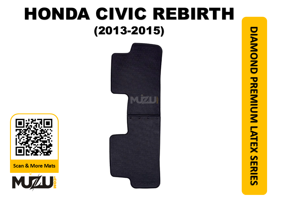 Diamond Premium Latex Car Floor Mats for Honda Civic Rebirth (2013–2015)