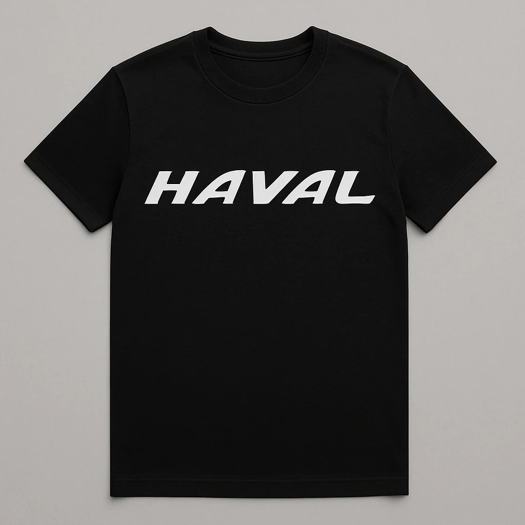 Haval Logo T-Shirt – Bold Black Cotton Tee for SUV Lovers