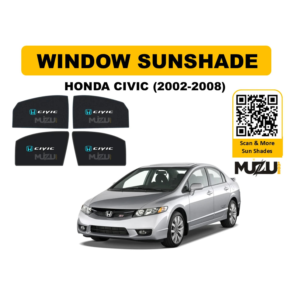 Honda Civic 2002β2008 Window Sunshade