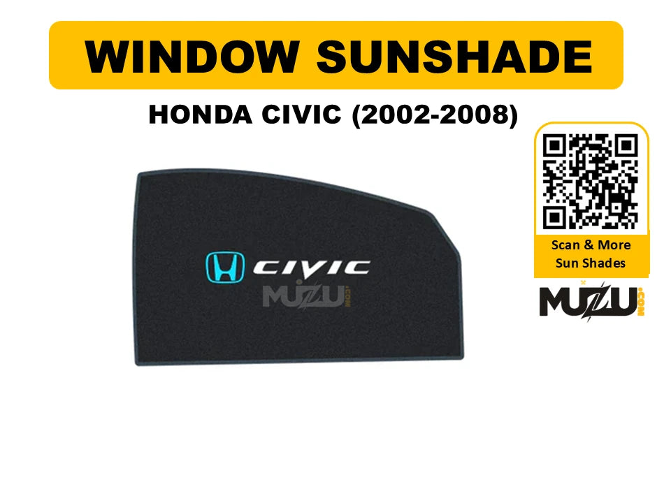 Honda Civic 2002β2008 Window Sunshade