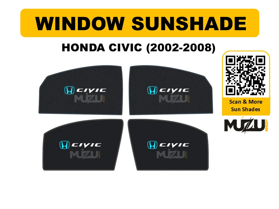 Honda Civic 2002β2008 Window Sunshade