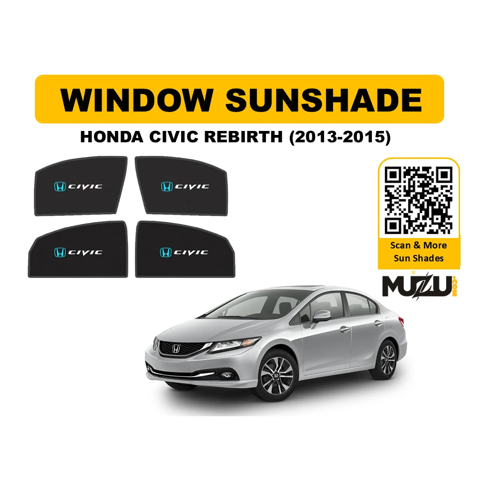 Honda Civic Rebirth (2013β2015) Window Sunshade