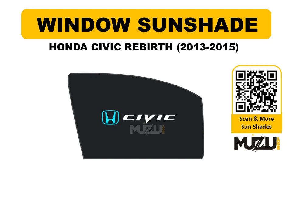 Honda Civic Rebirth (2013β2015) Window Sunshade
