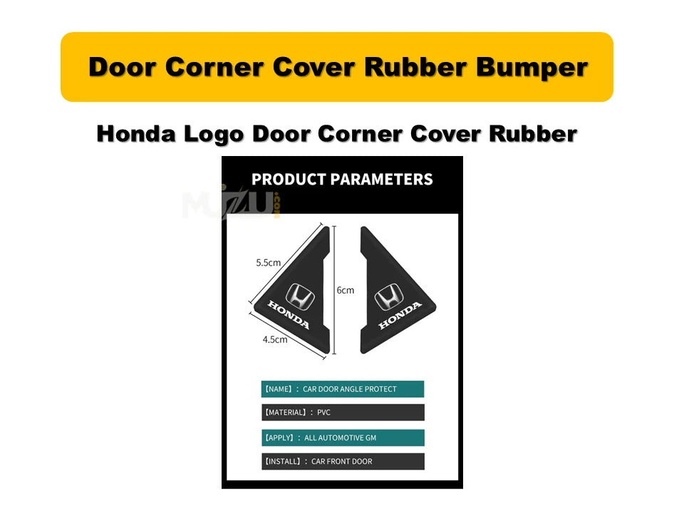 Honda Door Corner Cover – Rubber Bumper Guard for Car Protection