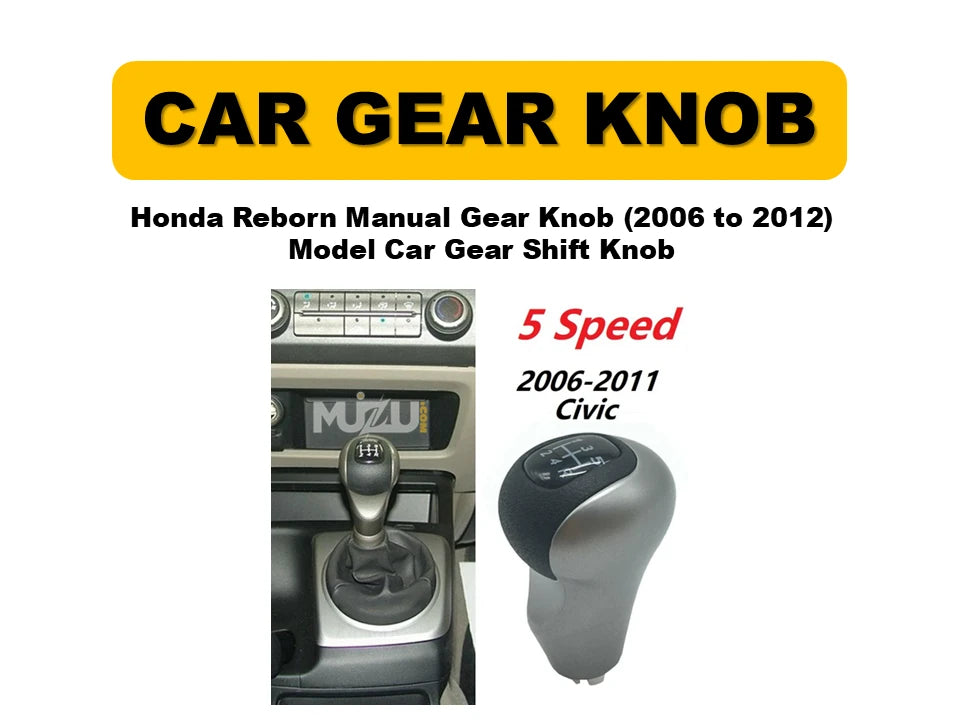 Honda Reborn Manual Gear Knob – 2006 to 2012 Model Car Gear Shift Knob