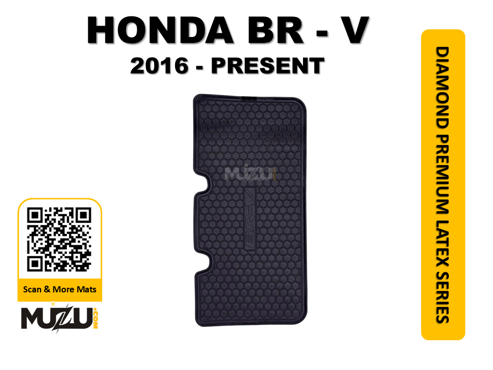 Honda BR-V Latex Rubber Car Floor Mats (2016–Present) – Durable Custom Fit