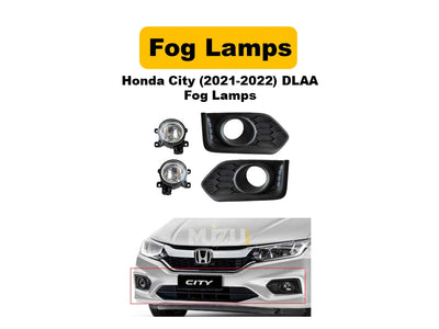 Honda City 2021–2022 DLAA Fog Lamps – OEM Style Front Fog Lights (Pair)