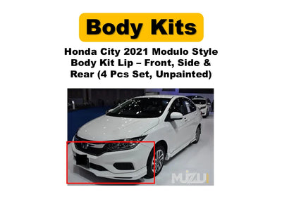 Honda City 2021 Modulo Style Body Kit Lip – Front, Side & Rear (4 Pcs Set, Unpainted, Without Lights)