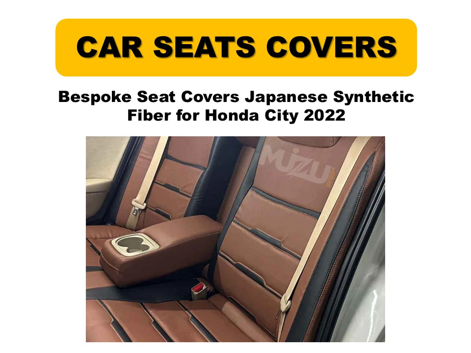 Honda City 2022 Bespoke Seat Covers – Japanese Synthetic Fiber, Premium Protection & Style